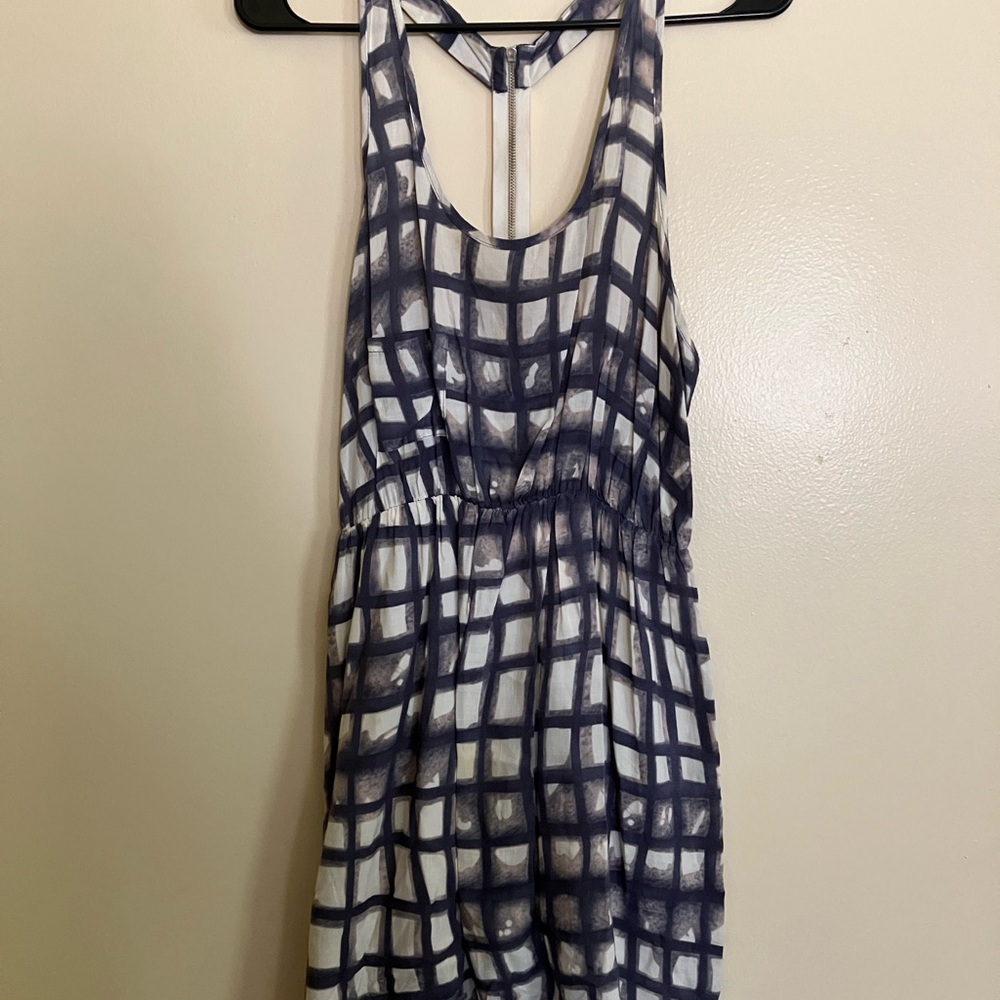Chic Dress - Navy and White
